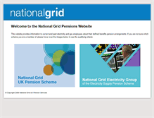 Tablet Screenshot of nationalgridpensions.com